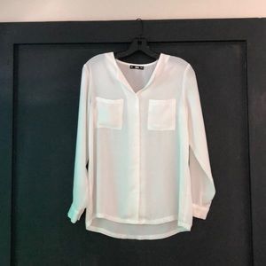 Sheer white blouse